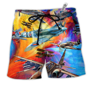 Aircraft Let The Adventures Begin - Beach Short