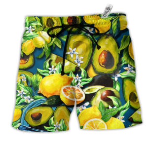 Avocado Lemon Summer Time - Beach Short