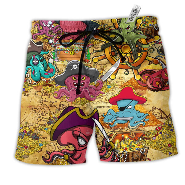 Octopus Captain Pirates Cool - Beach Short