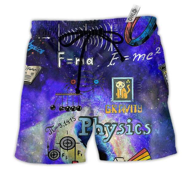 Physics Amazing Awesome Dark Blue - Beach Short