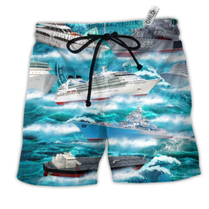 Ship Over Sea Style - Beach Short