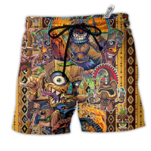 Tiki Aloha All Day Every Day - Beach Short