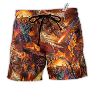 Dragon Love Strong Life - Beach Short