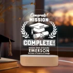 Graduation Night Light - Engraved LED Lamp, Unique Plexiglass Decor