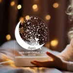 Celestial Star Night Light - Engraved LED Lamp, Unique Plexiglass Decor